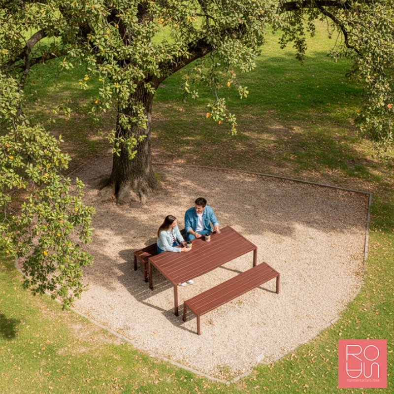 Taula de pícnic Silaos tot en acer